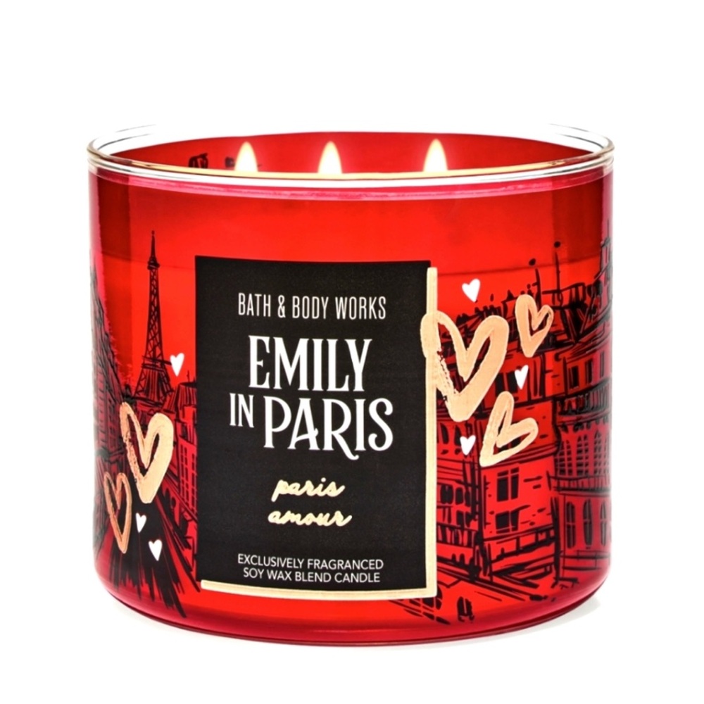 Bath & Body Works Emily In Paris PARIS AMOUR 3 Wick Candle